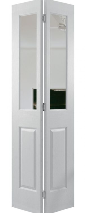 Glazed Bi-Fold – Moulded Panel Woodgrain Skin [Oakfield-G (BF19)]